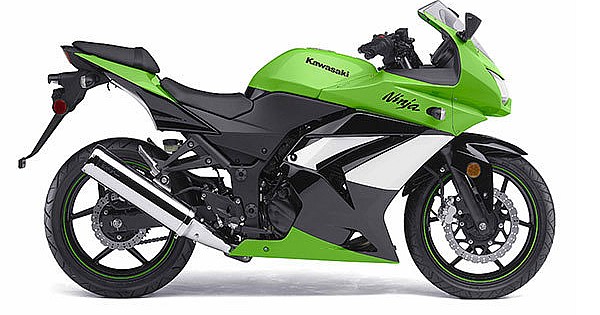 OEM Decals Kawasaki NINJA 250R 2009 - Green Black • Original Stickers